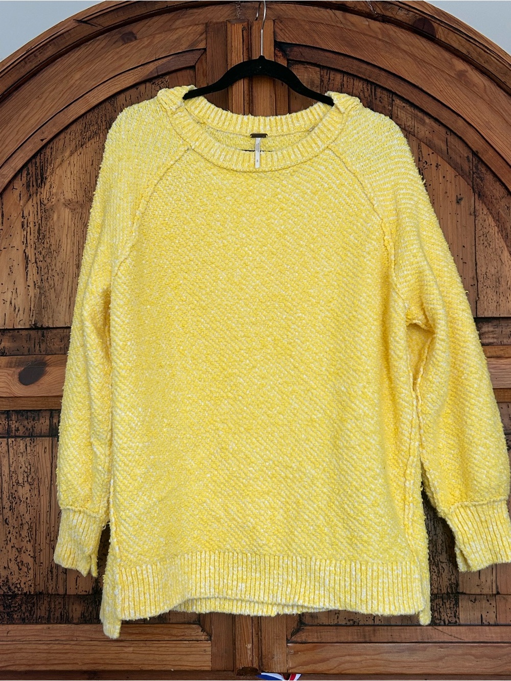 Free People Carter Tunic Lemonade Yellow Sweater Pullover Top